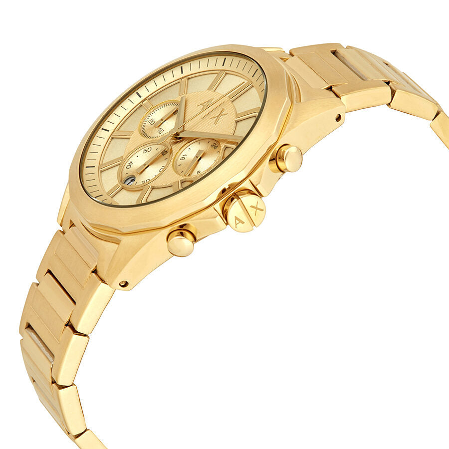 Armani Exchange AX2602 — Reloj de Hombre con Cronógrafo y Tono Dorado