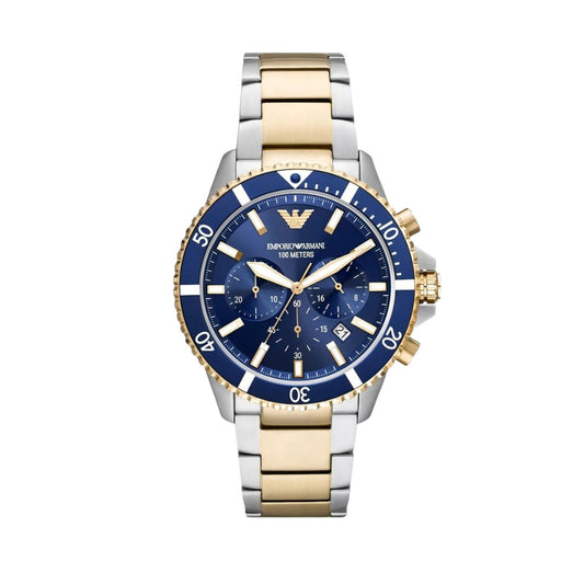 Emporio Armani AR11362 — Reloj de Hombre con Correa y Esfera Azules
