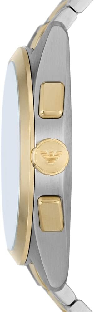 Emporio Armani AR11511 — Reloj de Hombre con Correa Bicolor y Esfera Verde