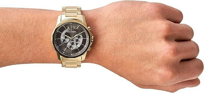 Armani Exchange AX1721 — Reloj de Hombre con Cronógrafo y Tono Dorado