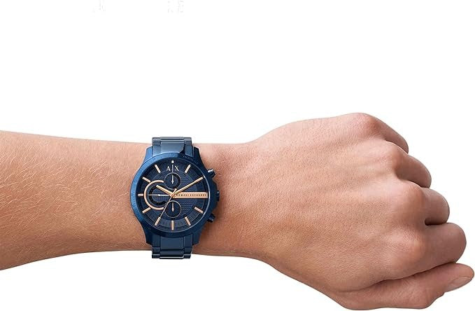 Armani Exchange AX2430 — Reloj de Hombre con Cronógrafo y Tono Azul
