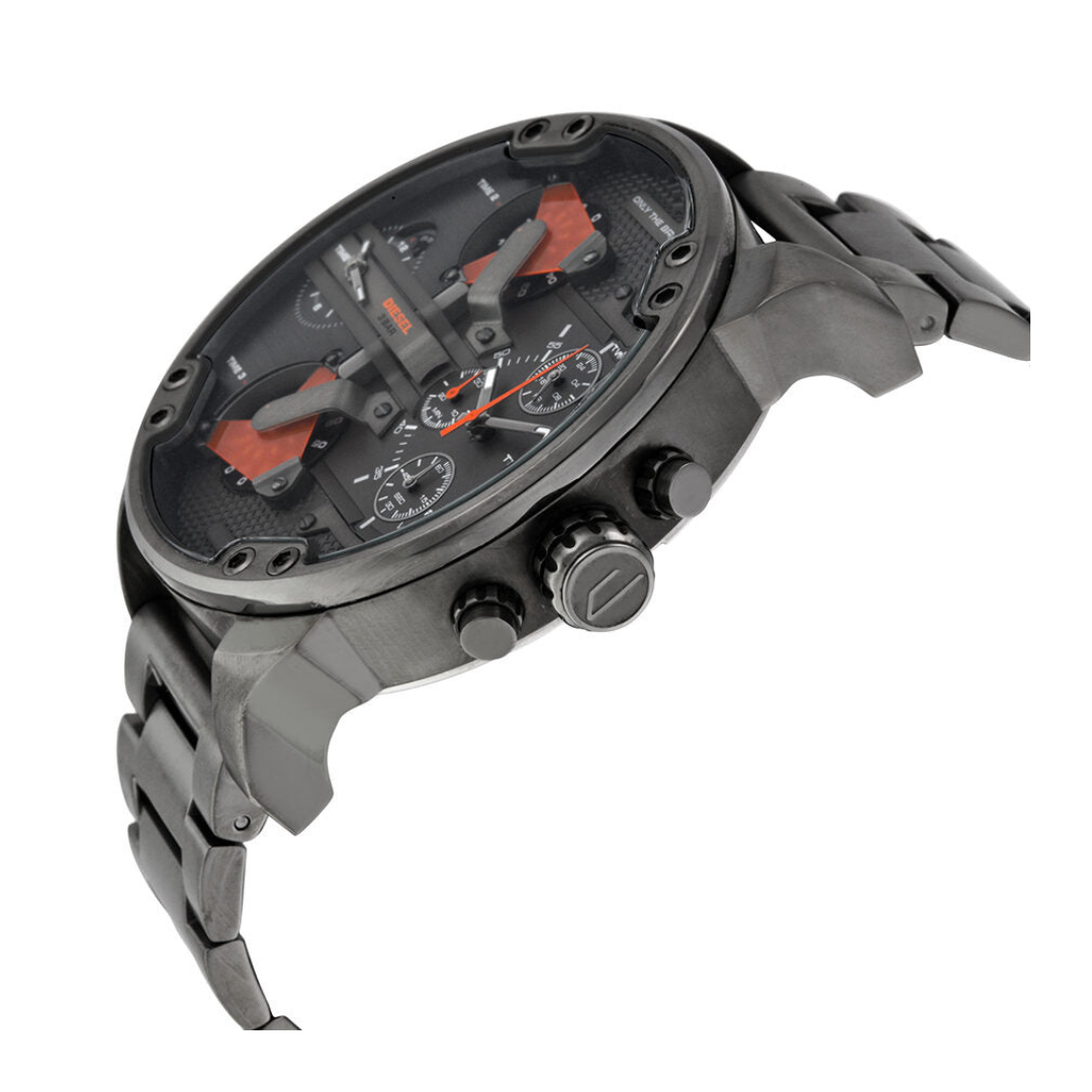 Diesel DZ7315 — Reloj Mr. Daddy 2.0 para Hombre en Color Negro y Gunmetal