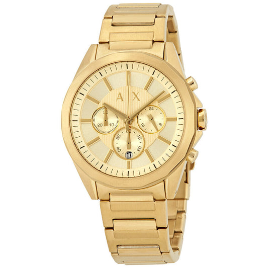 Armani Exchange AX2602 — Reloj de Hombre con Cronógrafo y Tono Dorado