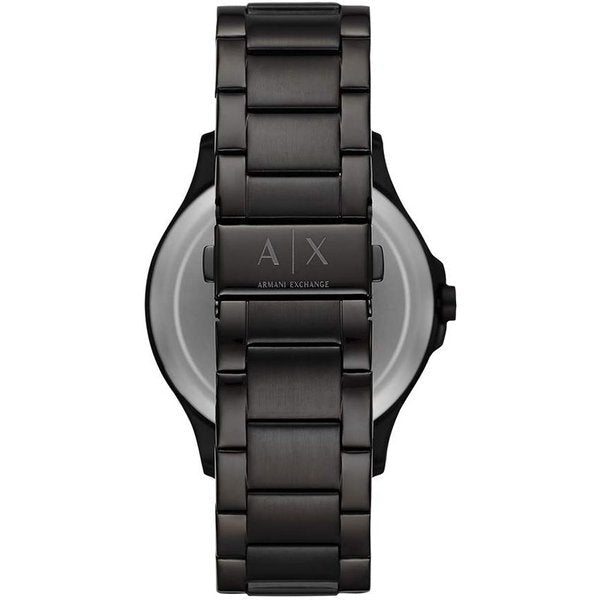Armani Exchange AX2413 — Reloj de Hombre con Esfera Negra y Detalles Dorados