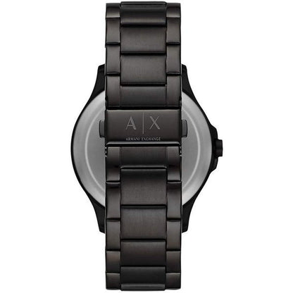 Armani Exchange AX2413 — Reloj de Hombre con Esfera Negra y Detalles Dorados