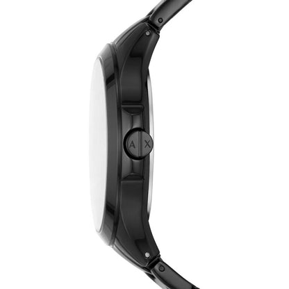 Armani Exchange AX2413 — Reloj de Hombre con Esfera Negra y Detalles Dorados