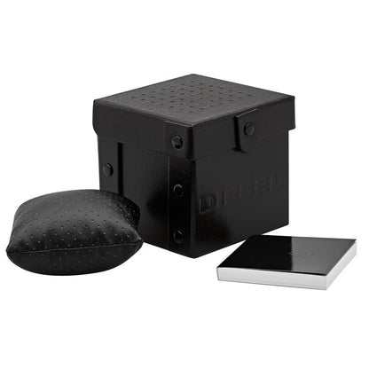 Diesel DZ7459 — Reloj de Hombre Mr. Daddy 2.0 con Esfera Negra y Brazalete de Acero Inoxidable Bicolor