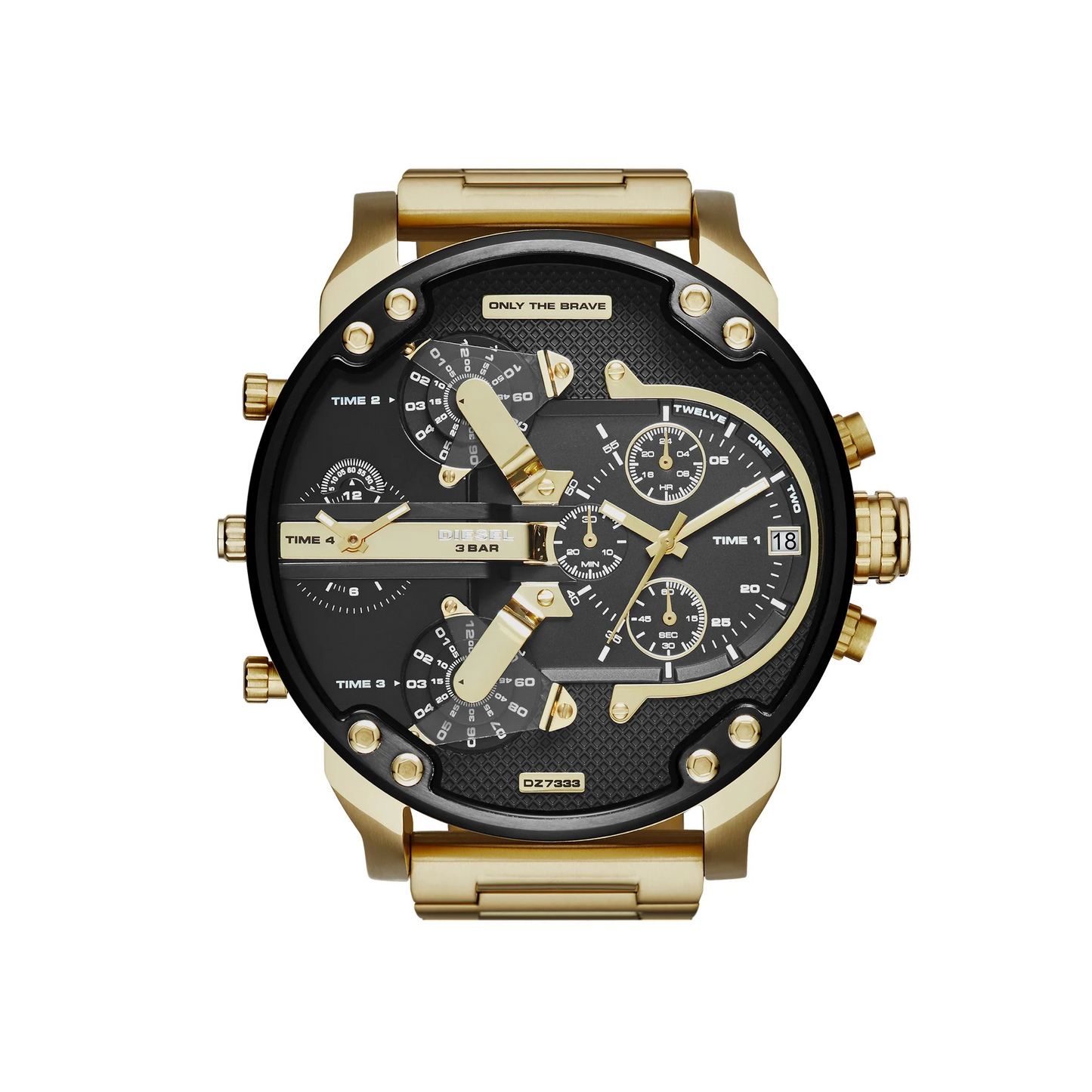 Diesel DZ7333 — Reloj Mr. Daddy 2.0 para Hombre Dorado y Negro