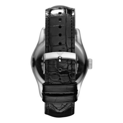 Emporio Armani AR0643 — Reloj de Hombre con Esfera Negra y Correa de Piel
