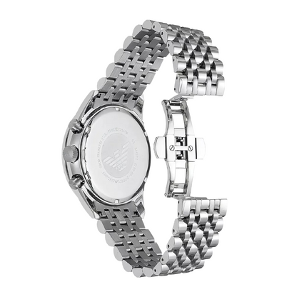 Emporio Armani AR1648 — Brazalete de Acero inoxidable con Esfera Azul