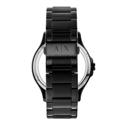 Armani Exchange AX7101 — Reloj de Hombre con Esfera Negra y Brazalete de Acero