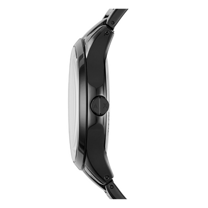Armani Exchange AX7101 — Reloj de Hombre con Esfera Negra y Brazalete de Acero