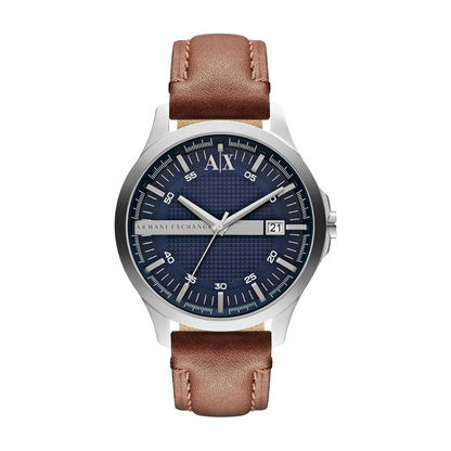 Armani Exchange AX2133 — Reloj de Hombre con Correa de Piel Marrón