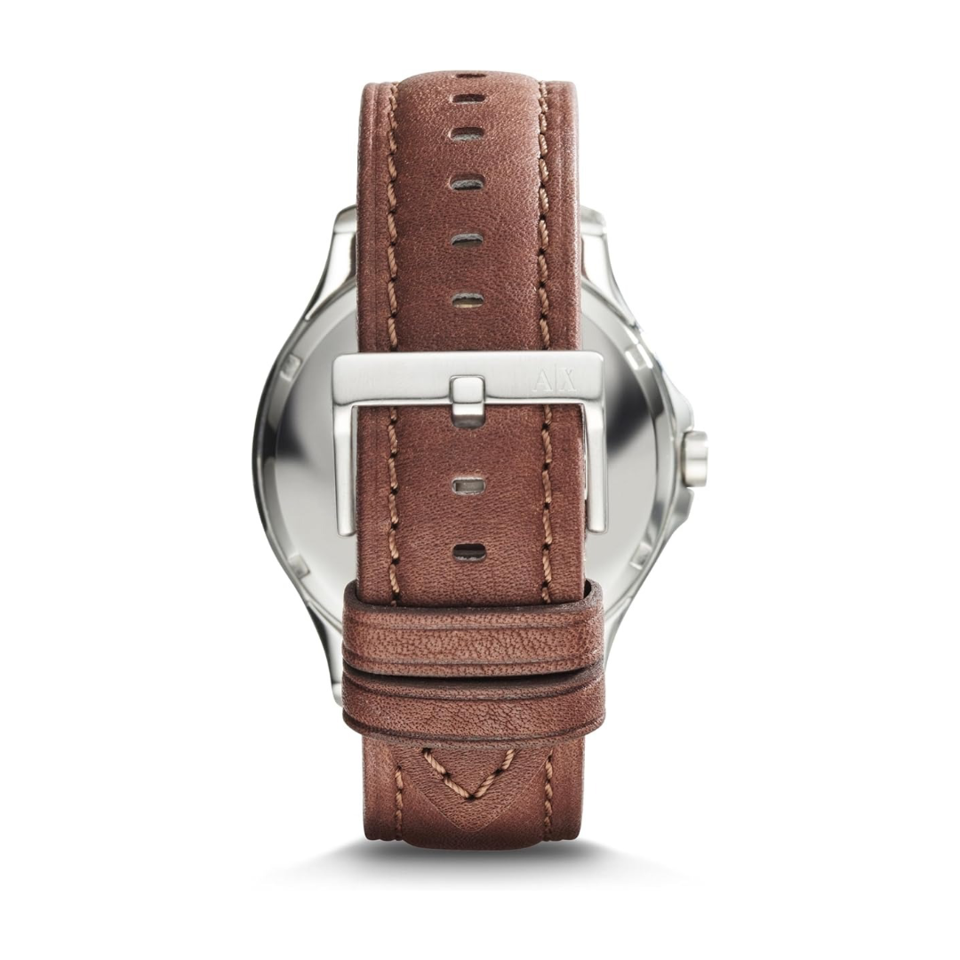 Armani Exchange AX2133 — Reloj de Hombre con Correa de Piel Marrón