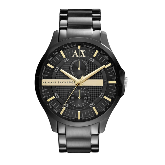 Armani Exchange AX2121 — Reloj Cronógrafo para Hombre en Negro con Detalles Dorados