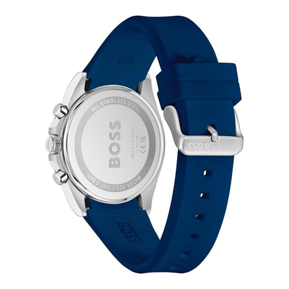 Hugo Boss 1514239 — Reloj Cronógrafo para Hombre en Azul con Correa de Silicona