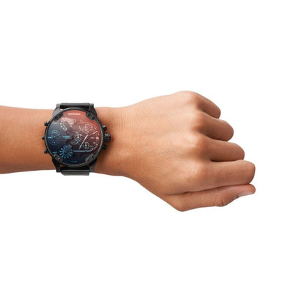 Diesel Mr. Daddy 2.0 DZ7395 — Reloj de Hombre con Brazalete de Acero Inoxidable Negro