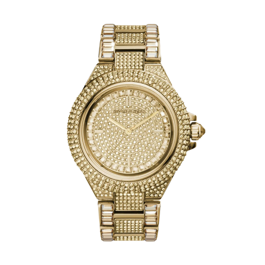 Michael Kors MK5720 — Reloj Runway Pavé para Mujer en Color Dorado con Cristales